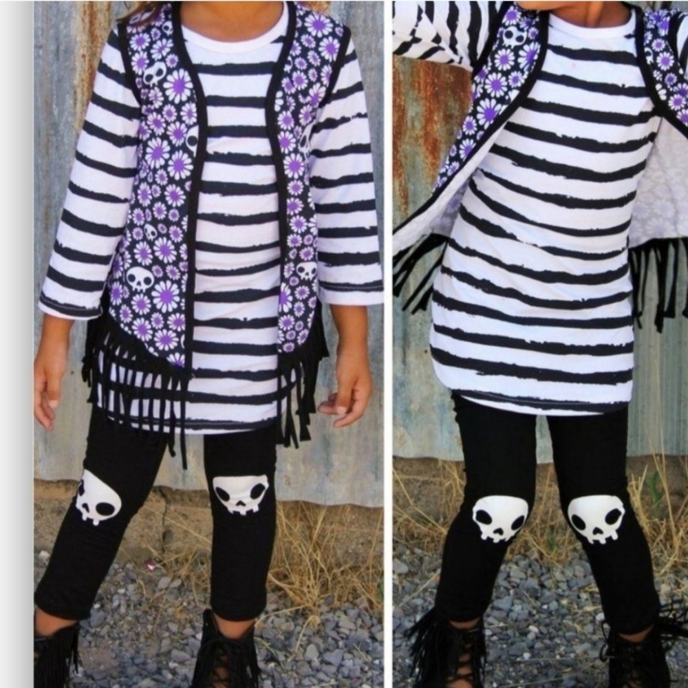 Kids Boutique 3 PC skull Set